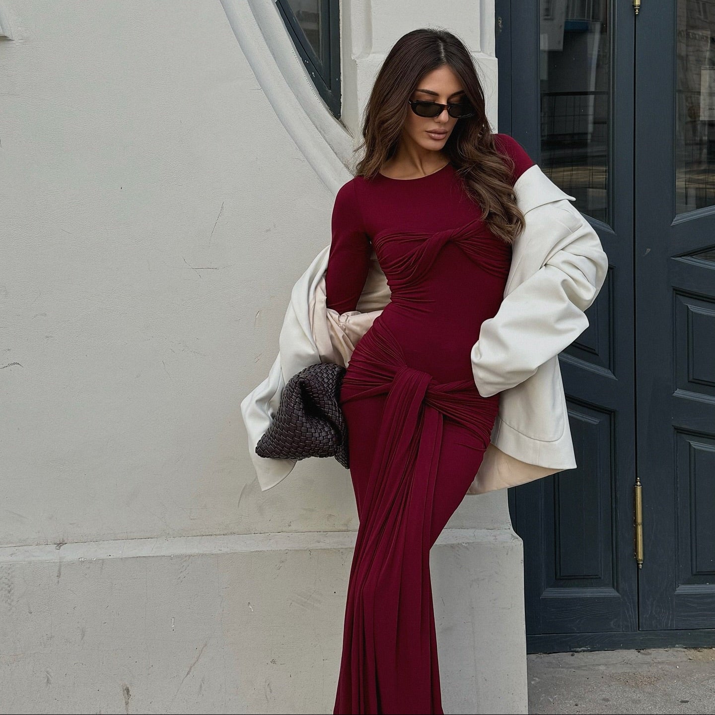 Zola Twist Detail Maxi Dress Mermaid Way