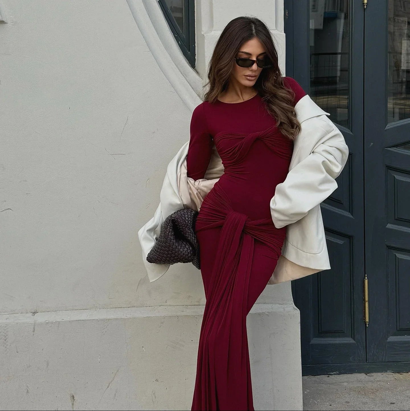 Zola Twist Detail Maxi Dress Mermaid Way