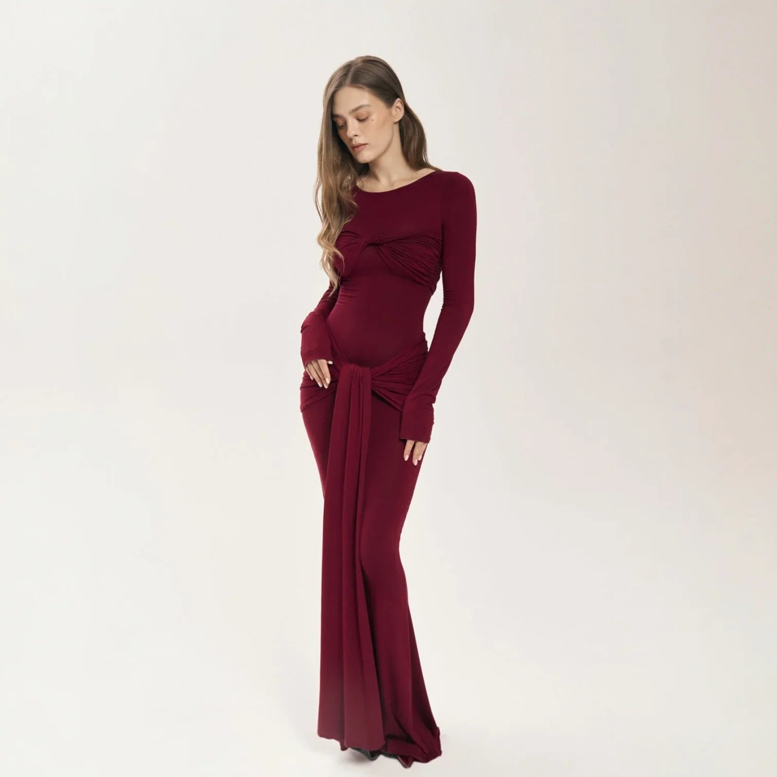 Zola Twist Detail Maxi Dress Mermaid Way