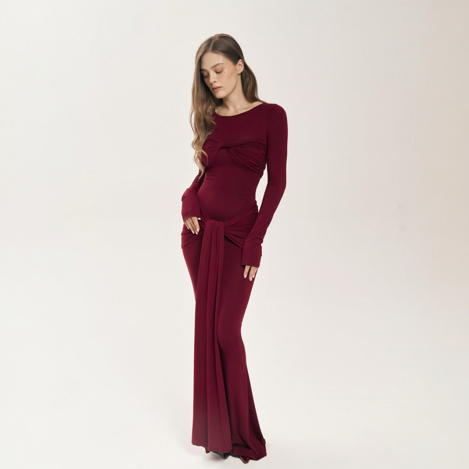 Zola Twist Detail Maxi Dress Mermaid Way