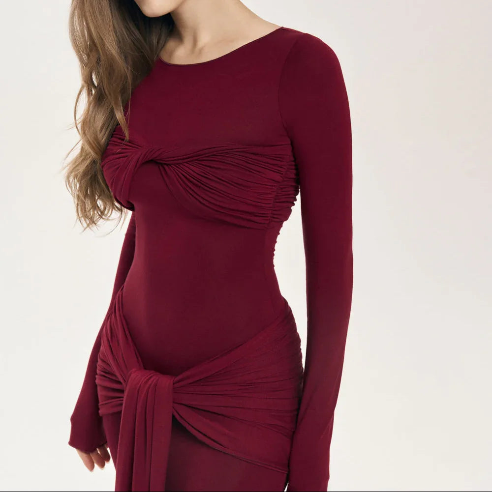 Zola Twist Detail Maxi Dress Mermaid Way