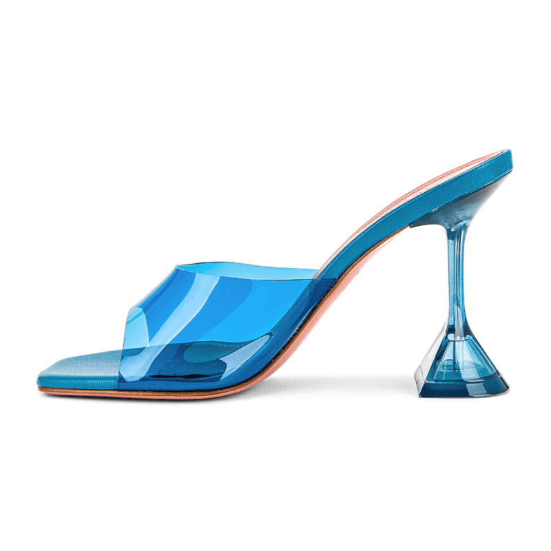 Moonchild Perspex Square Toe Heeled Sandals - Shoes - Mermaid Way