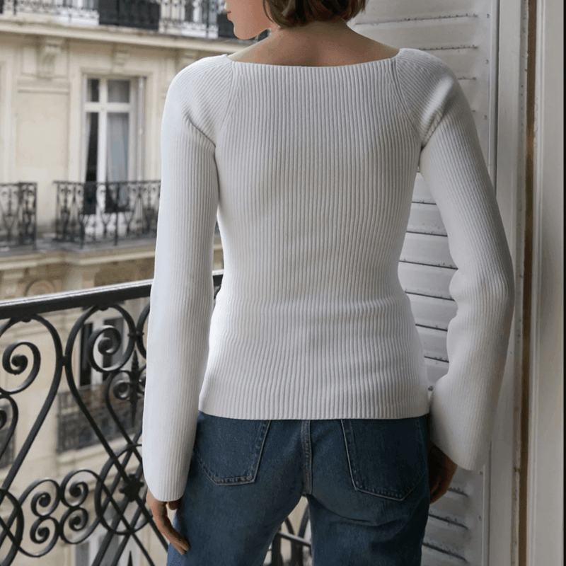 Wibke Knitted Long Sleeve Top - Shirts & Tops - Mermaid Way