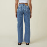 Nikolett Butterfly Loose Straight Jeans - Pants - Mermaid Way