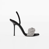 The Glam Girl Scrunchie Embellished Sandals - Shoes - Mermaid Way