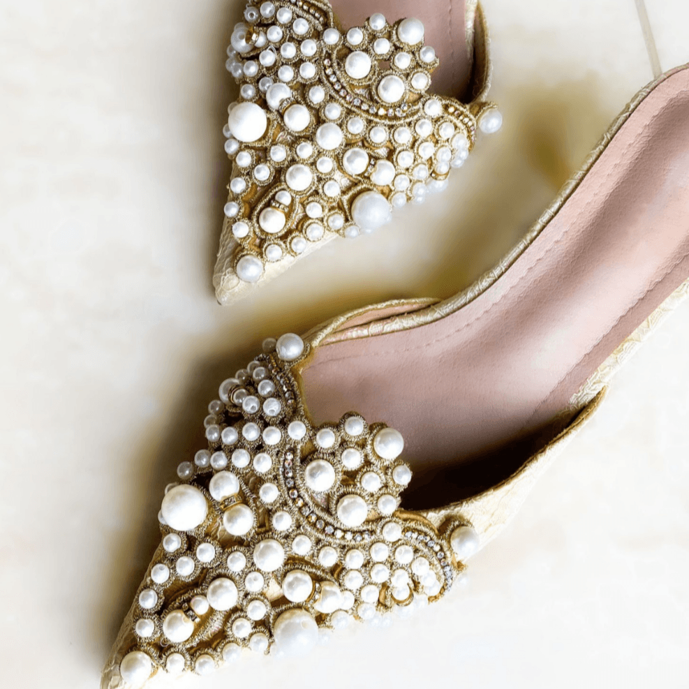 Buy White Pearl Heels – Mermaid Way