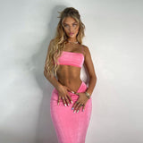 Oui! Oui! Velvet Two Piece Set - Outfit Sets - Mermaid Way