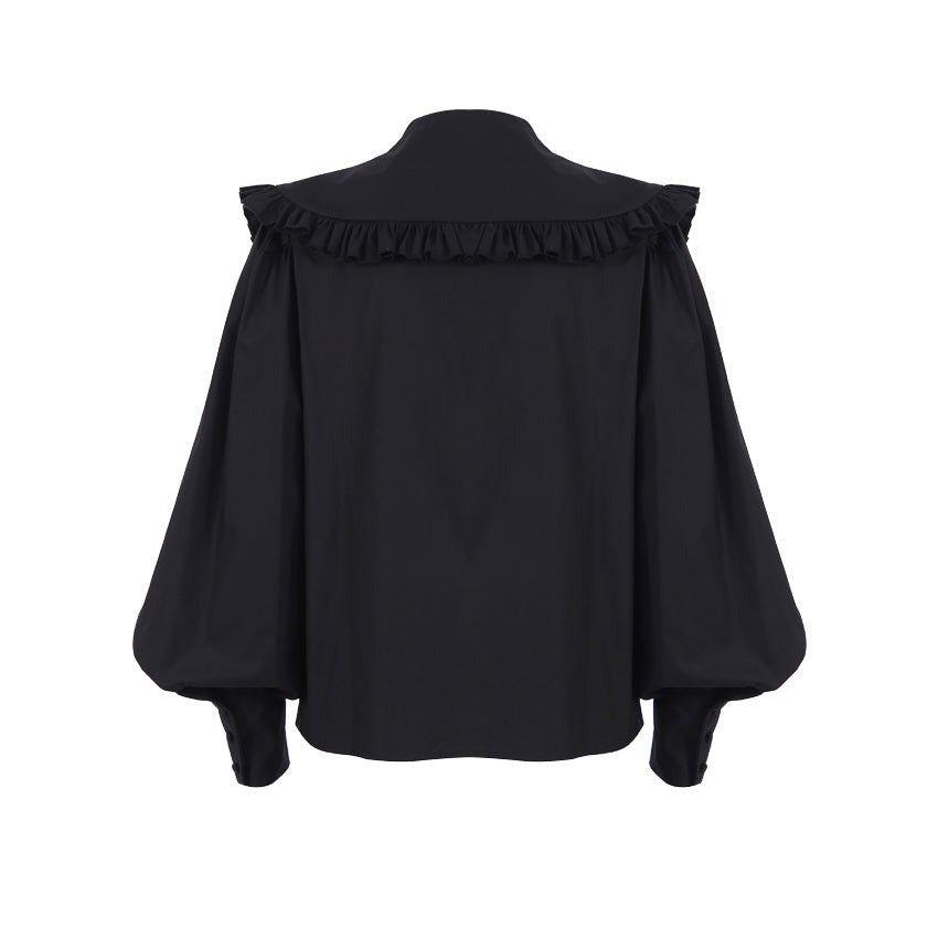 Florence Oversized Collar Blouse - Shirts & Tops - Mermaid Way