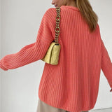 Sunset Trip Thickened Oversized Knitted Sweater - Shirts & Tops - Mermaid Way