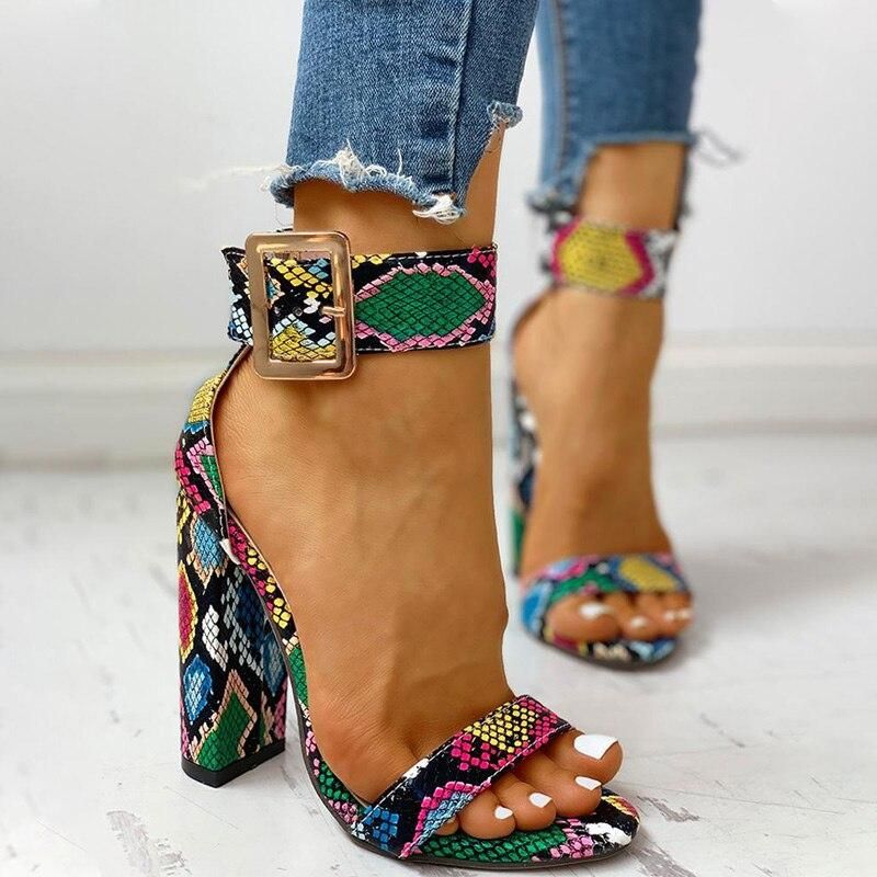 Obsessed Ankle Buckled Chunky Heels - Shoes - Mermaid Way