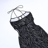 The Black Swan Embossed Cut Out Mini Dress - Dresses - Mermaid Way