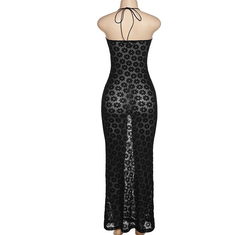 Riverside Mesh Daisy Printed Maxi Dress - Dresses - Mermaid Way