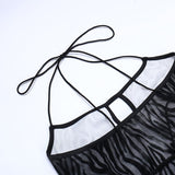The Black Swan Embossed Cut Out Mini Dress - Dresses - Mermaid Way