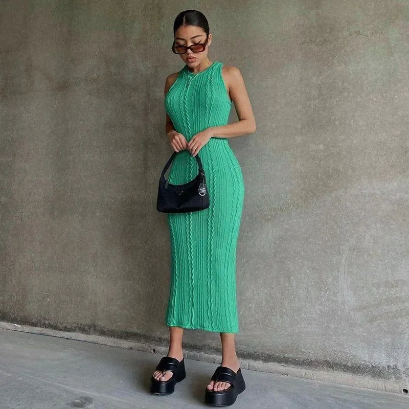 mint ribbed dress ASOS DESIGN textured ribbed long sleeve ruched front maxi dress in mint