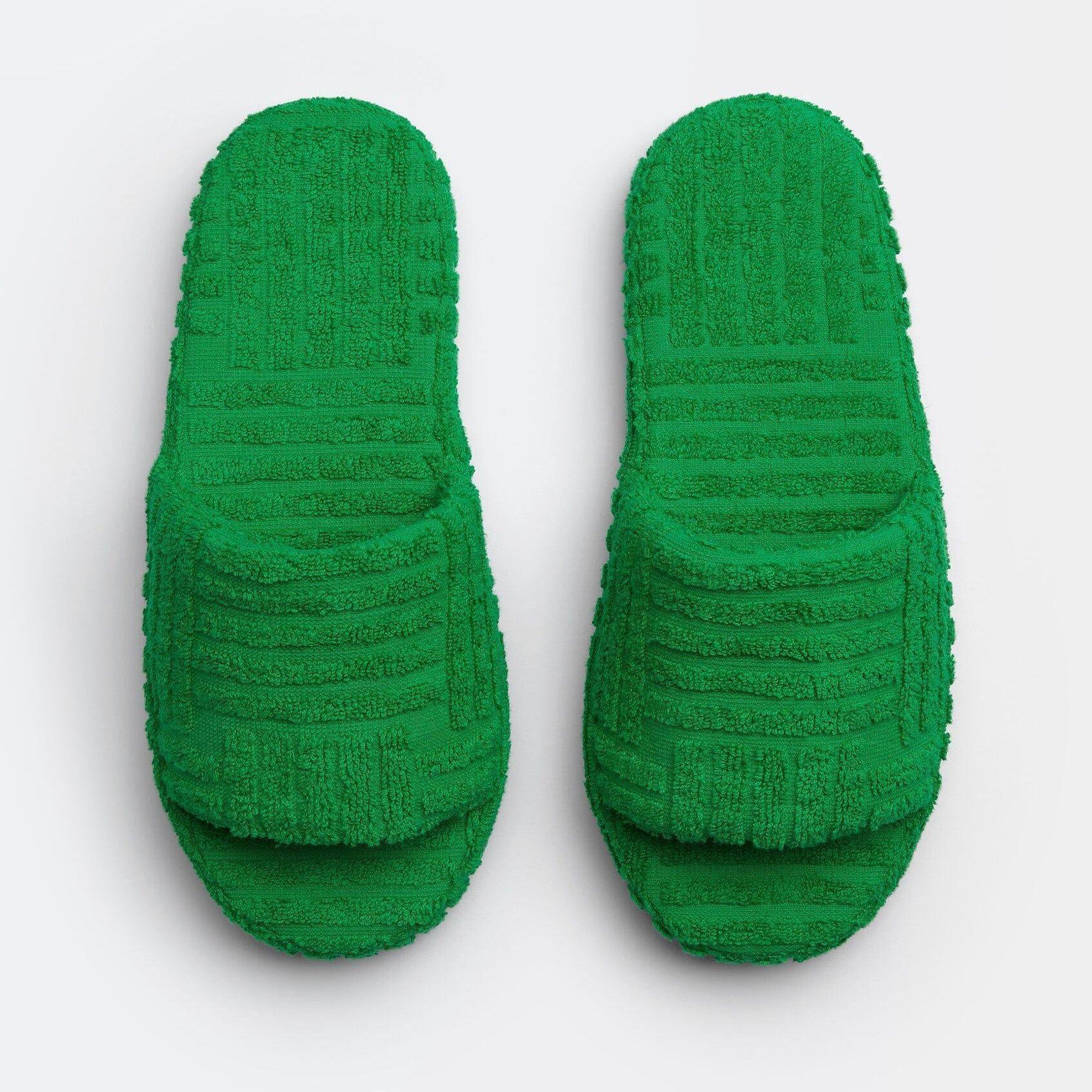 Barefoot Plush Platform Slippers - Green / 5 - Mermaid Way