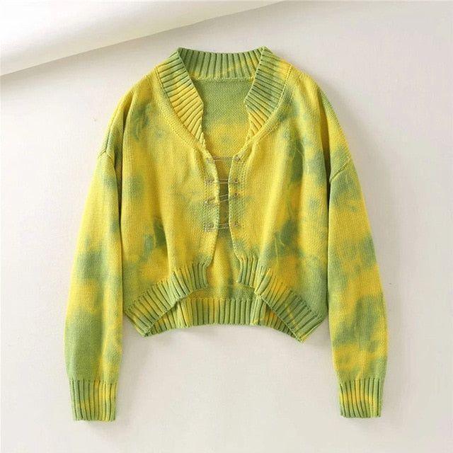 Ethna Safety Pin Knitted Cardigan - Yellow / One Size - Mermaid Way