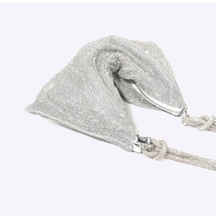 Felicity Rhinestone Sparkle Bag - Silver - Mermaid Way