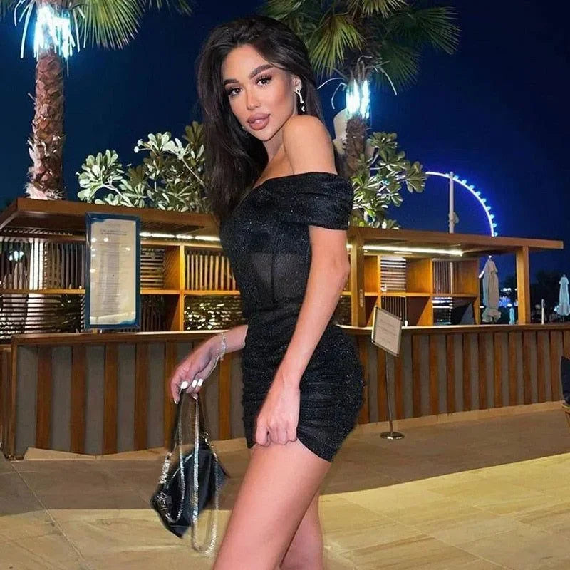 Foxglove Black Dress for Chic Occasions | Mermaid Way