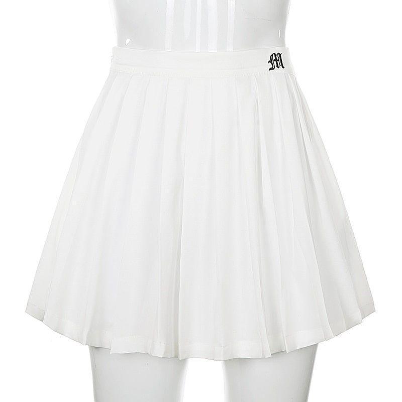 Martina Ruffle Mini Skirt - White / S - Mermaid Way