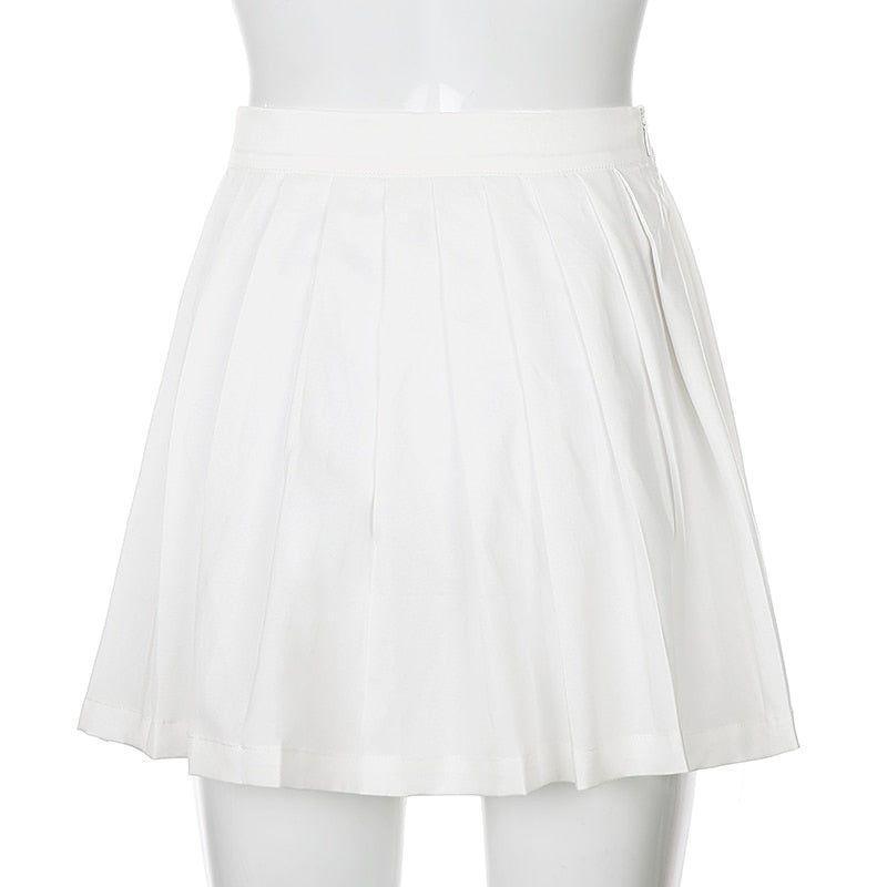 Martina Ruffle Mini Skirt - White / S - Mermaid Way