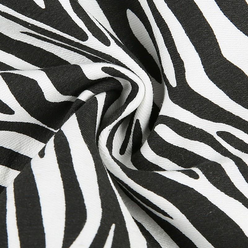 Chocolate High Waist Zebra Print Pants – Mermaid Way