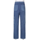 Dagmar Patchwork Big Pockets Jeans - Pants - Mermaid Way