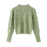 Meeli Vintage Casual Turtleneck Sweater - Shirts & Tops - Mermaid Way