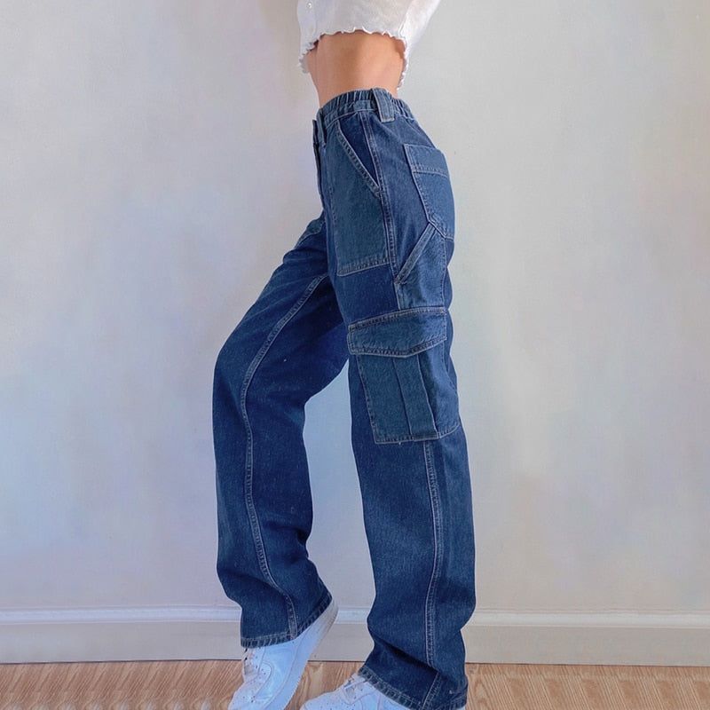 Dagmar Patchwork Big Pockets Jeans - Pants - Mermaid Way