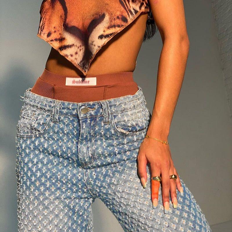 Mercy Vintage High Waist Ripped Jeans - Pants - Mermaid Way