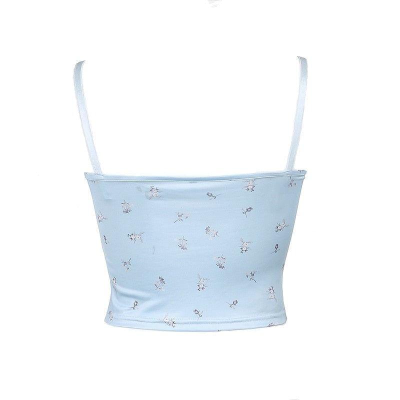 Susanna Pastel Lace Corset Crop Top - Shirts & Tops - Mermaid Way