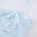 Susanna Pastel Lace Corset Crop Top - Shirts & Tops - Mermaid Way