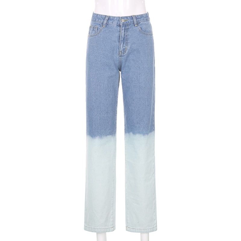 Oasis High Wasted Wide Leg Ombre Jeans - Pants - Mermaid Way