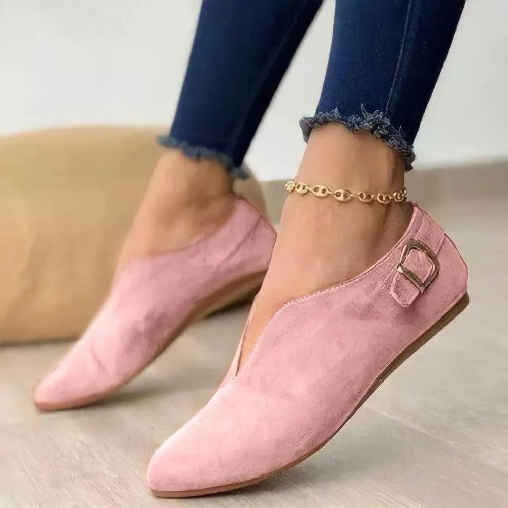Vacay Faux Suede Loafers - Pink / 5 - Mermaid Way