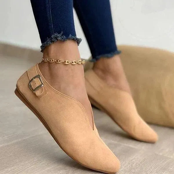 Vacay Faux Suede Loafers - Beige / 5 - Mermaid Way