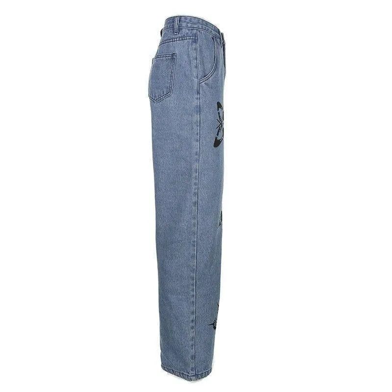 Waleria High Waist Baggy Jeans - Women's Jeans🧜♀️Mermaid Way Waleria High Waist Baggy Jeans - Women's Jeans🧜♀️Mermaid Way